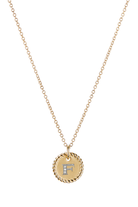 F Initial Charm Necklace
